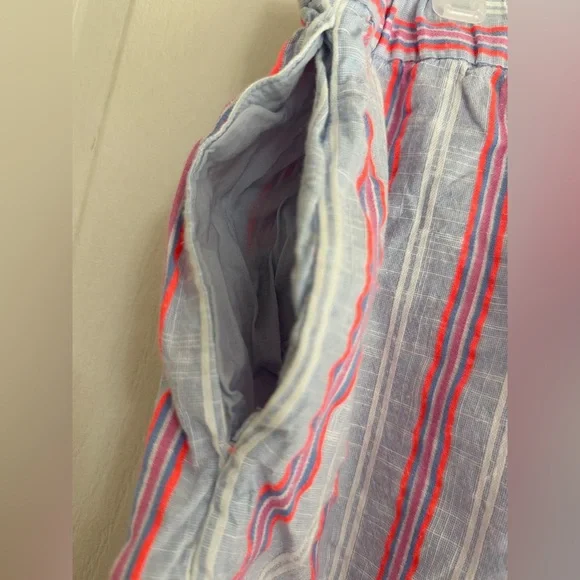 Boden Striped Tassel Shorts | Size 10 US | Cotton Blend Summer Lounge - Picture 5 of 10